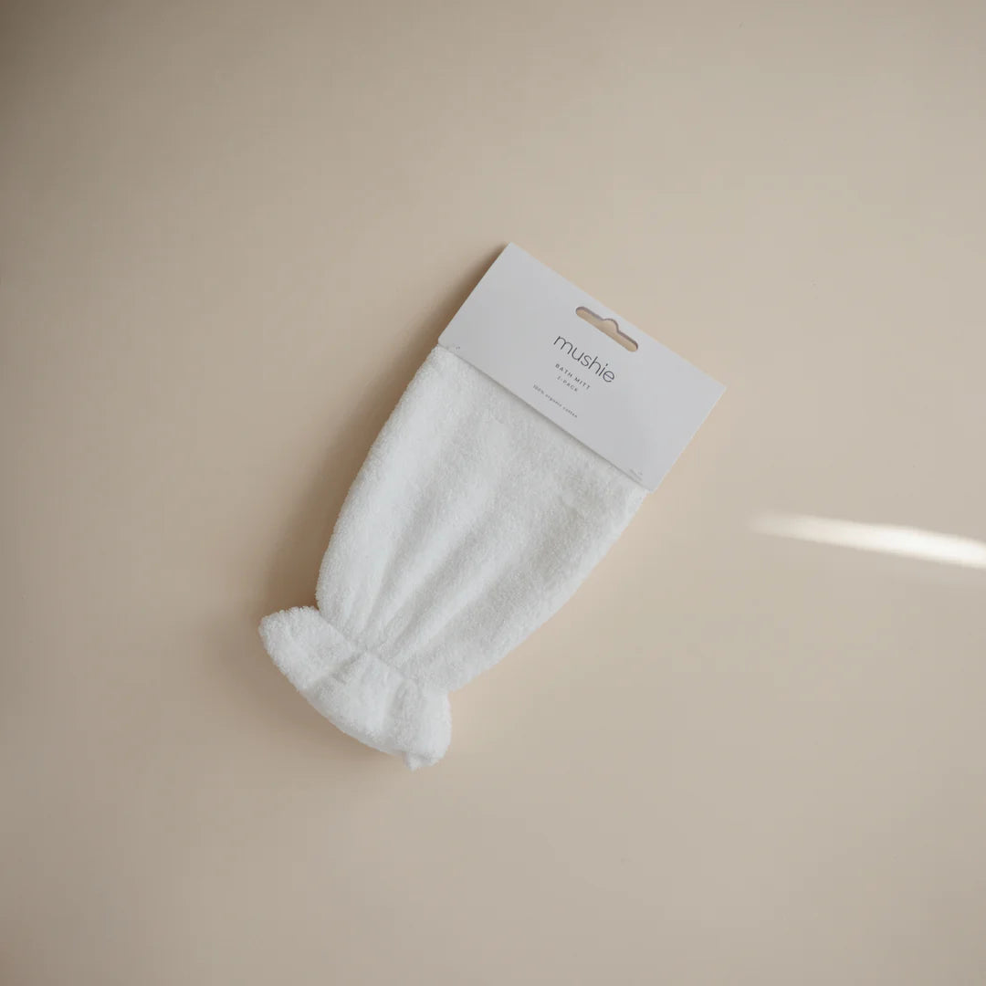 MUSHIE ORGANIC COTTON BATH MIT | 2 PACK