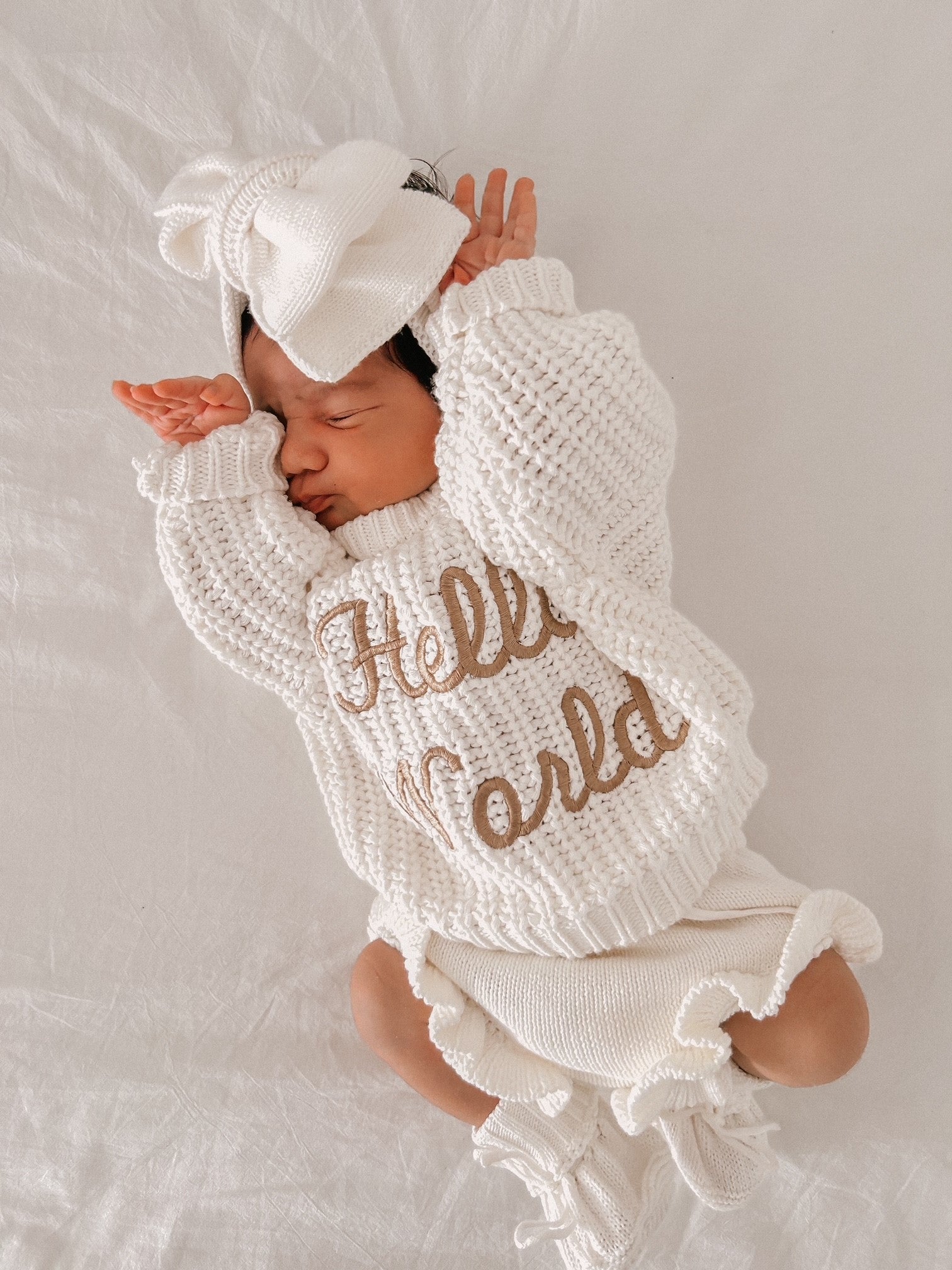 CHUNKY KNIT JUMPER - WHITE