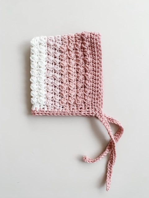 CROCHET BABY HAT / BONNET - 3-6 MONTHS (VARIOUS COLOURS)