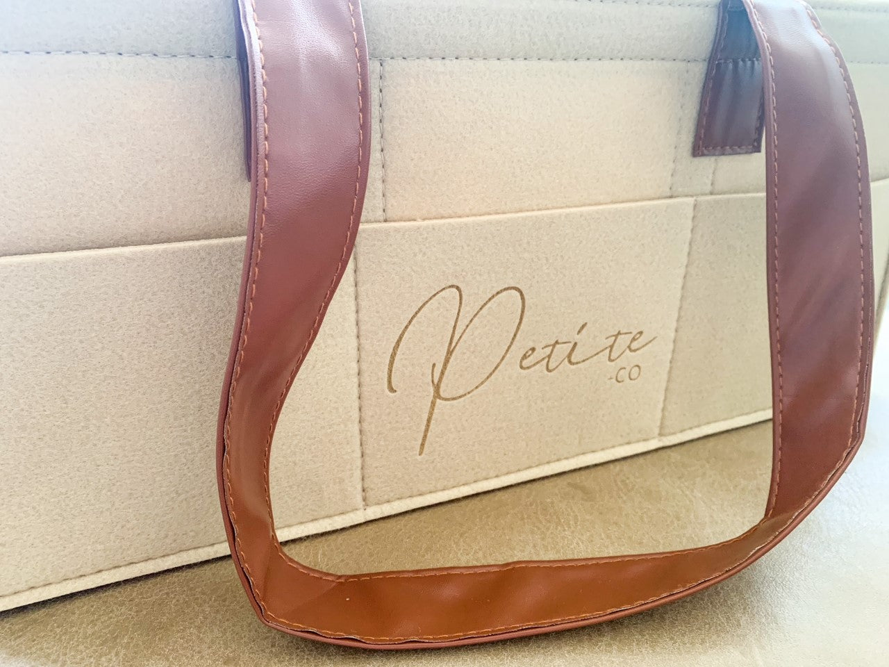 NAPPY CADDY ORGANISER - LATTE