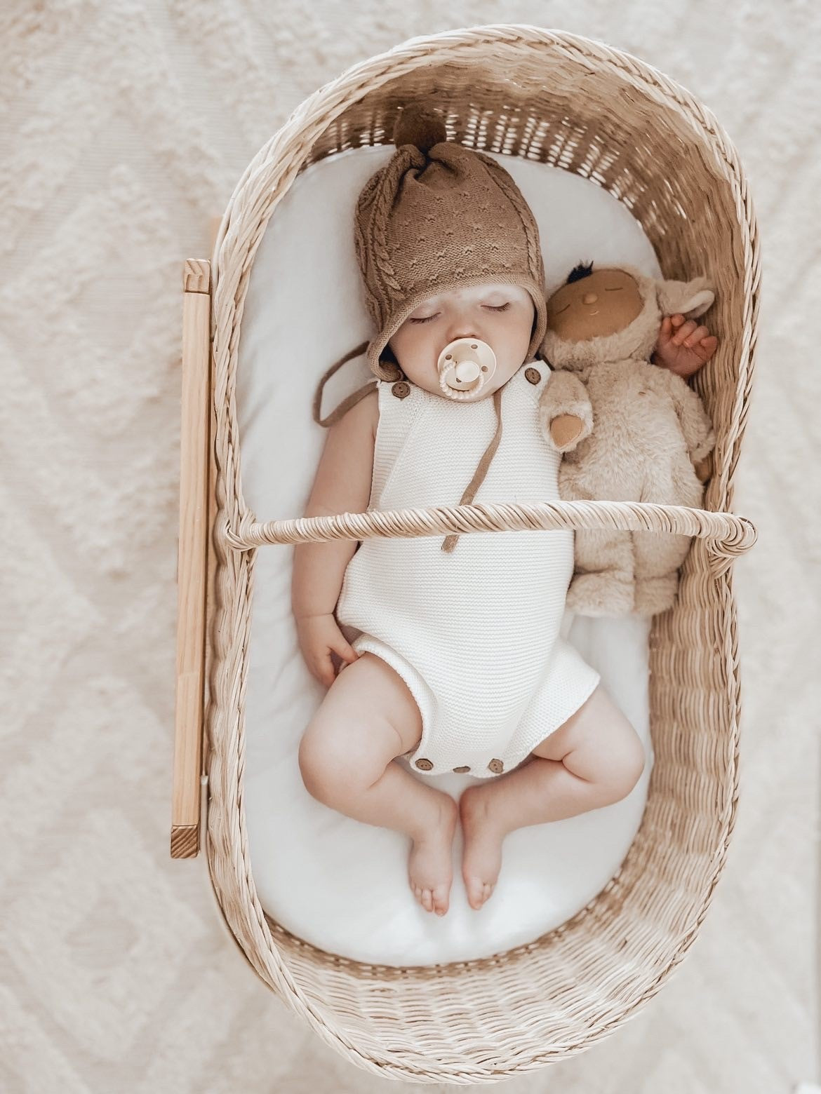COTTON KNIT ROMPER - WHITE