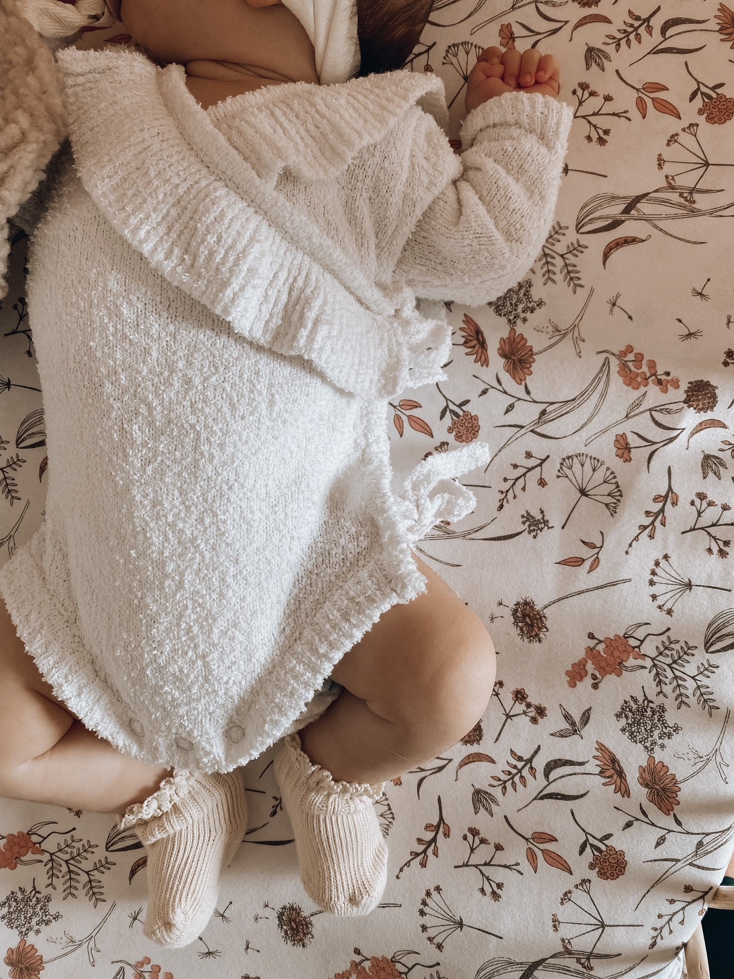 FRILL TEDDY BODYSUIT | WHITE
