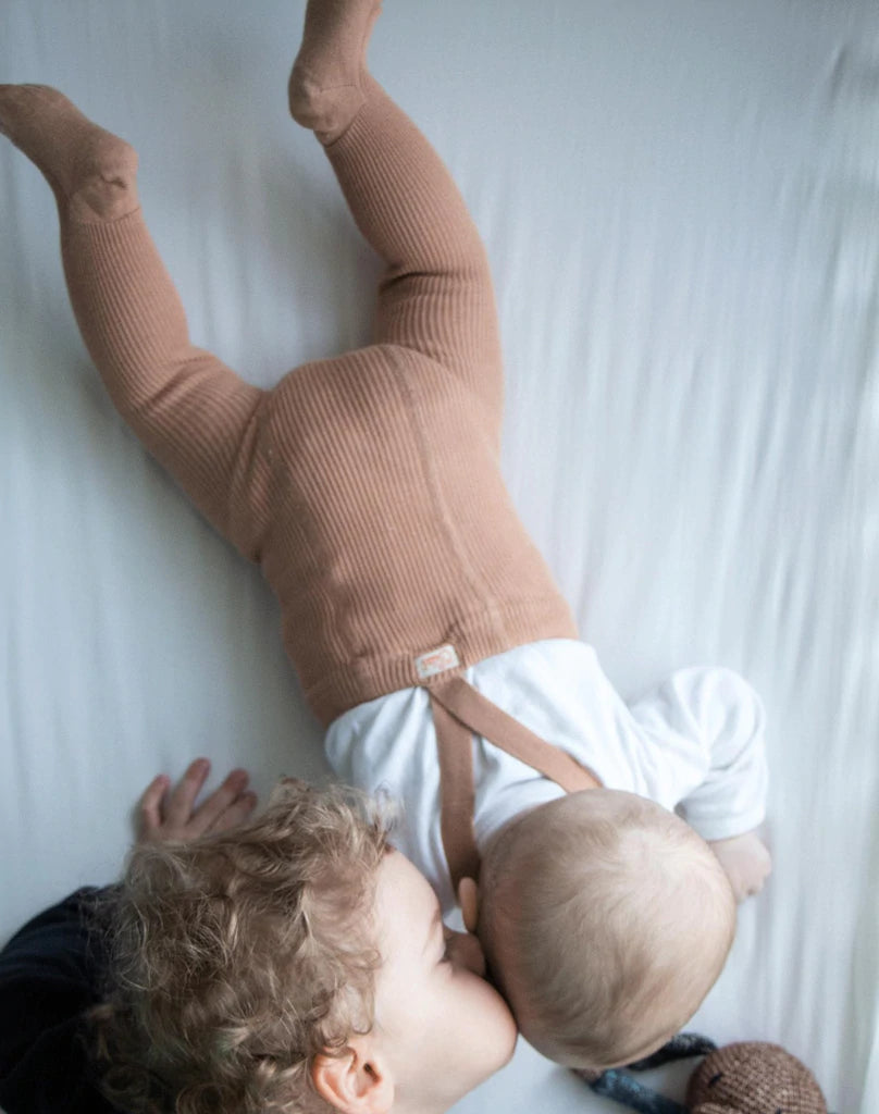 FOOTED TIGHTS | LIGHT BROWN