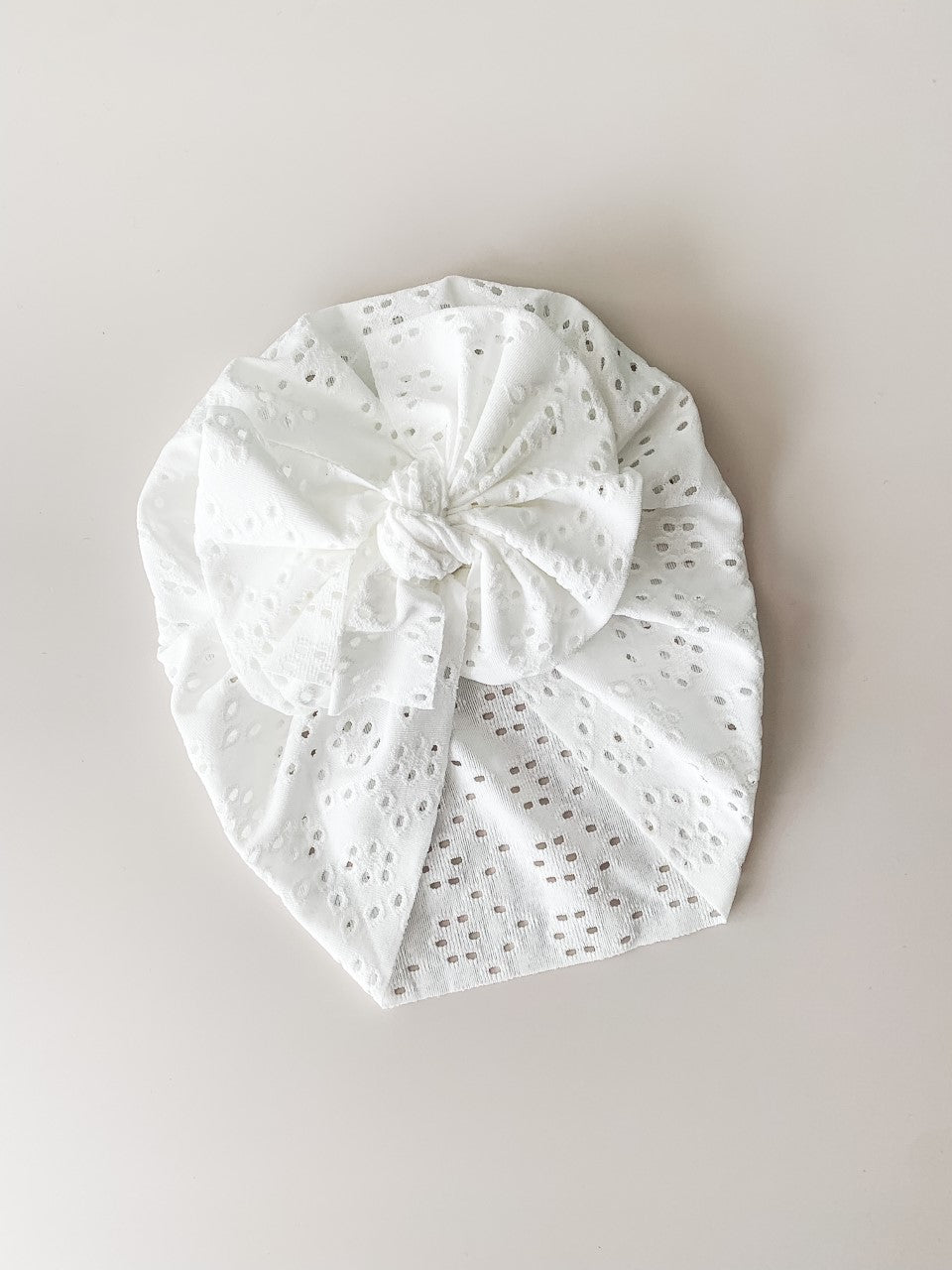 SUMMER BOW TURBAN - WHITE