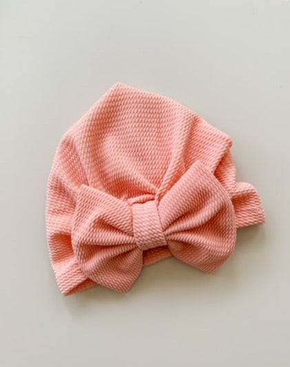 BIG BOW TURBAN - PINK