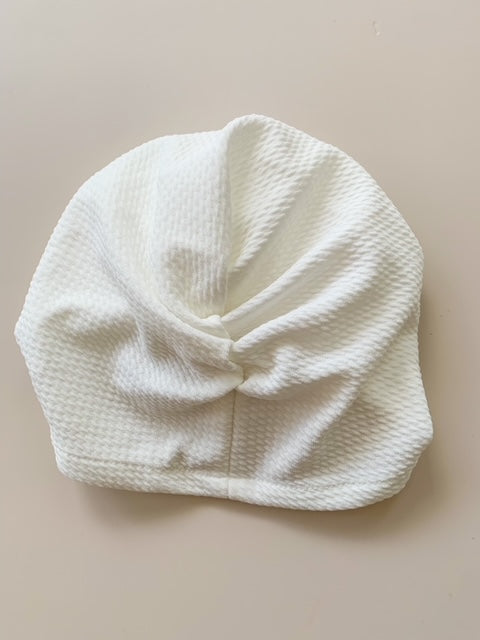 BIG BOW TURBAN - WHITE