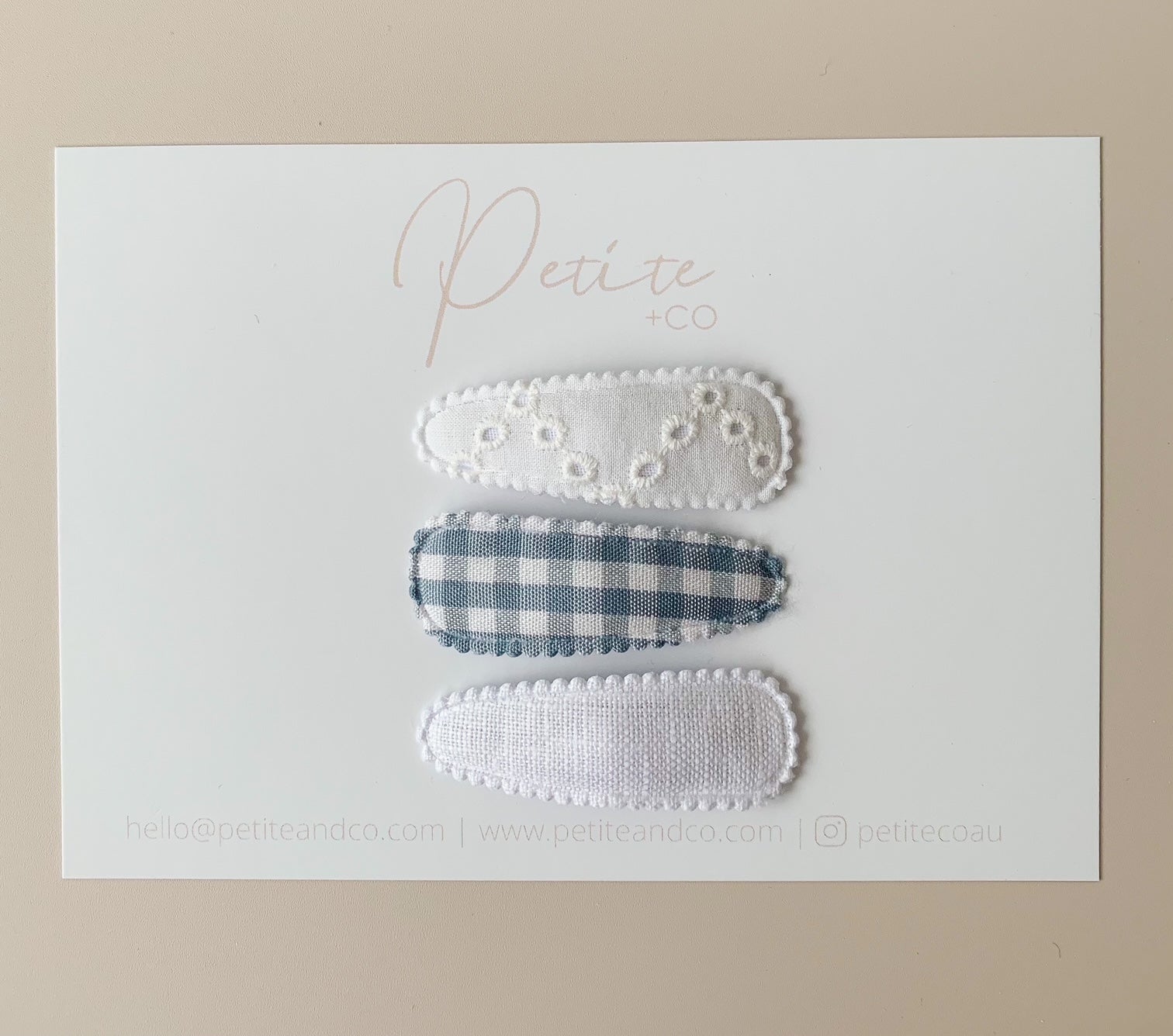 CLIP SET - BLUE + WHITE