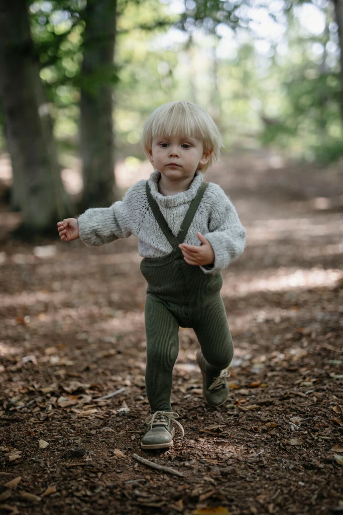 FOOTED TIGHTS | OLIVE