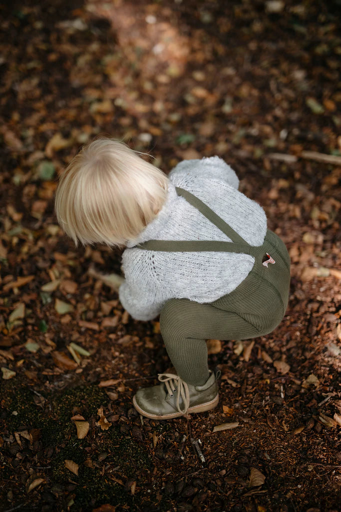 FOOTED TIGHTS | OLIVE