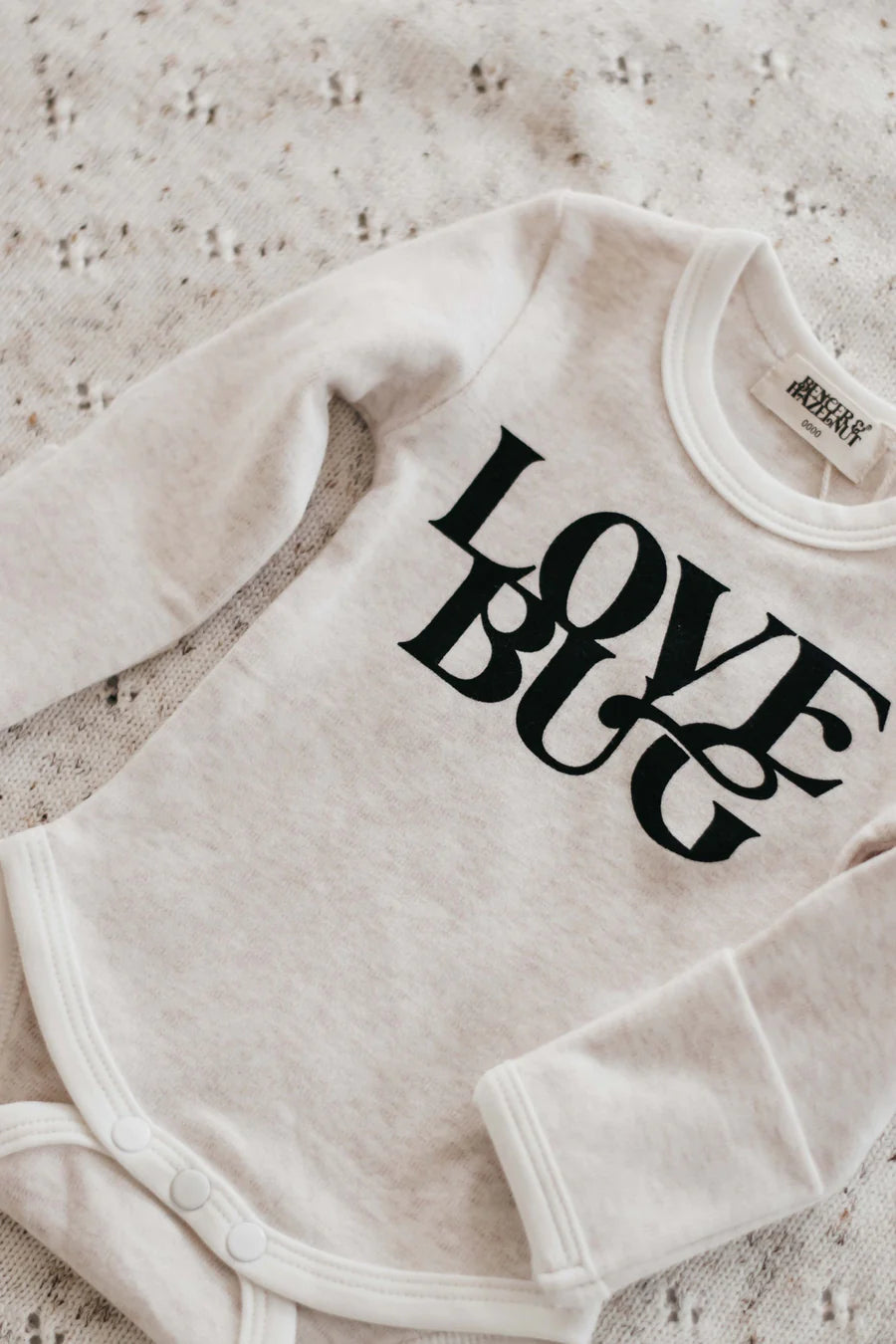 LOVE BUG BODYSUIT OATMEAL