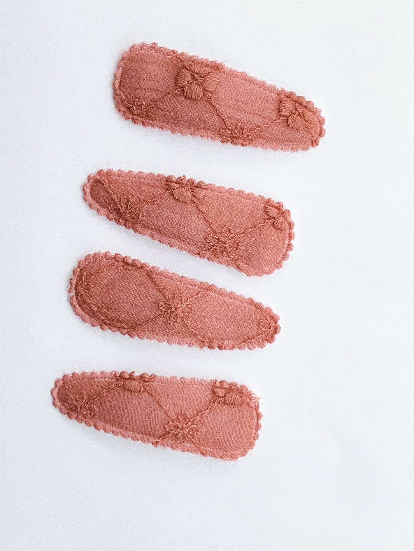 rose pink flower lace baby girl hair clips Australia