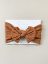 rust col cable knit girls baby stretch headband newborn