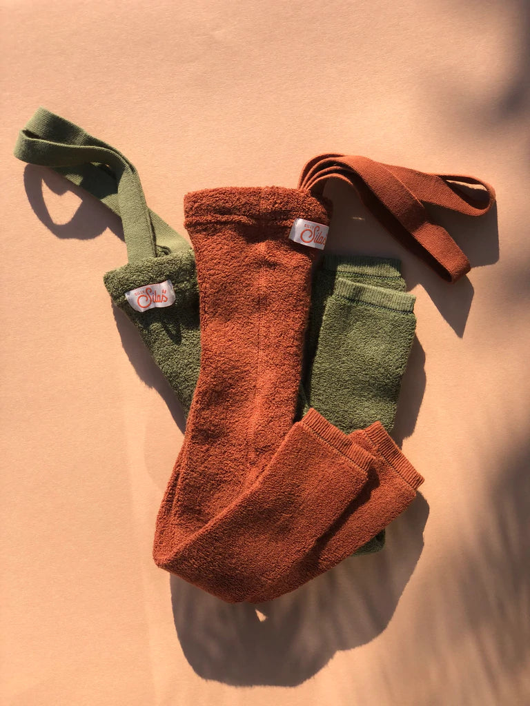 TEDDY WARMY FOOTED TIGHTS | CINNAMON