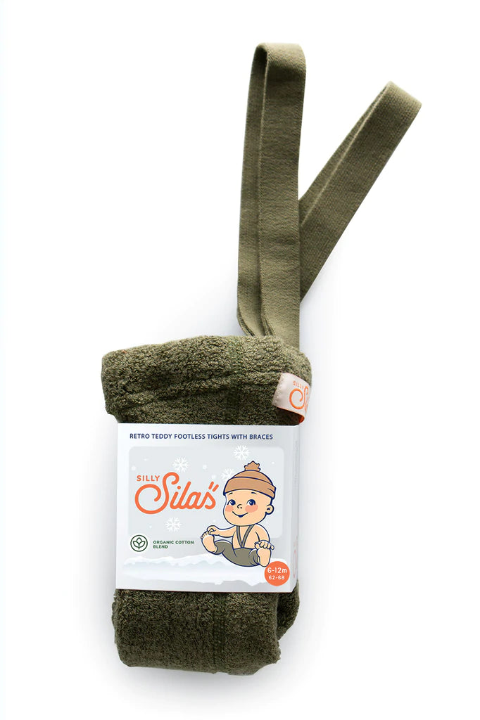 TEDDY WARMY FOOTLESS | OLIVE