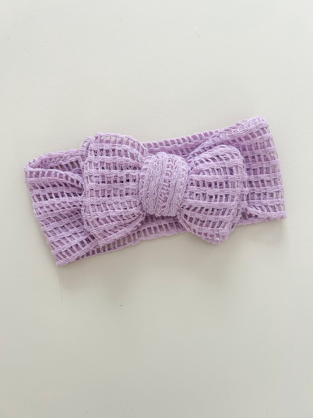 ADELINA KNIT BOW - PURPLE