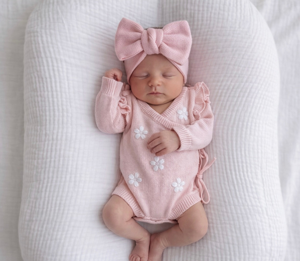 FLOWER EMBROIDERY FLUTTER KIMONO BODYSUIT