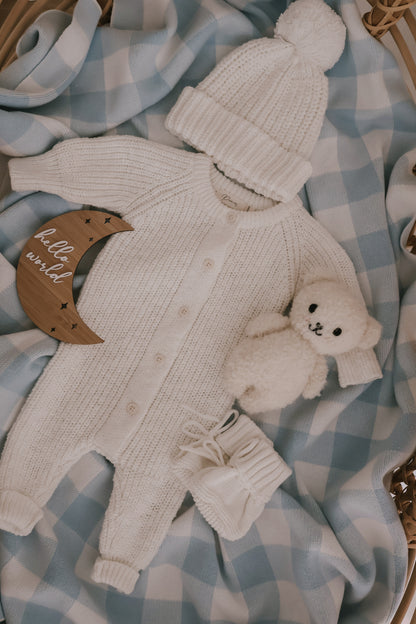 GINGHAM BLANKET | BLUE