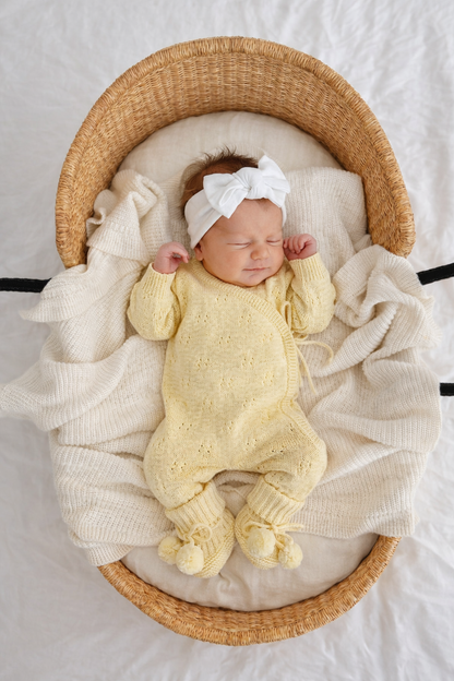 BOOTIES | POMPOM | BRIGHT LEMON