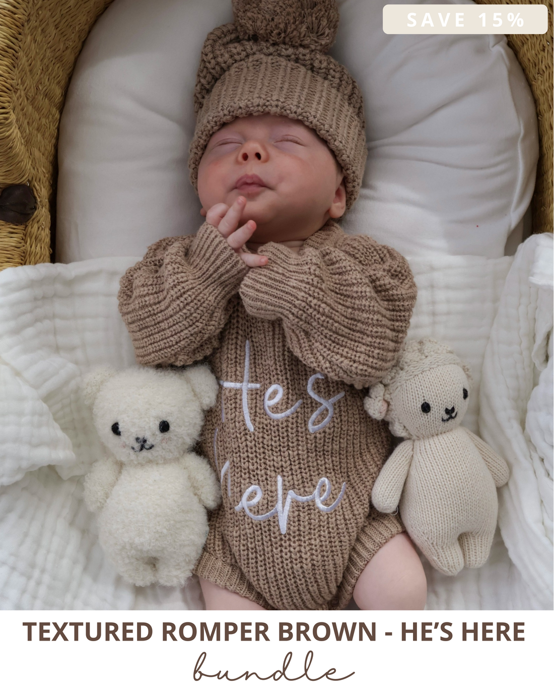 Chunky Textured Knit | Brown &