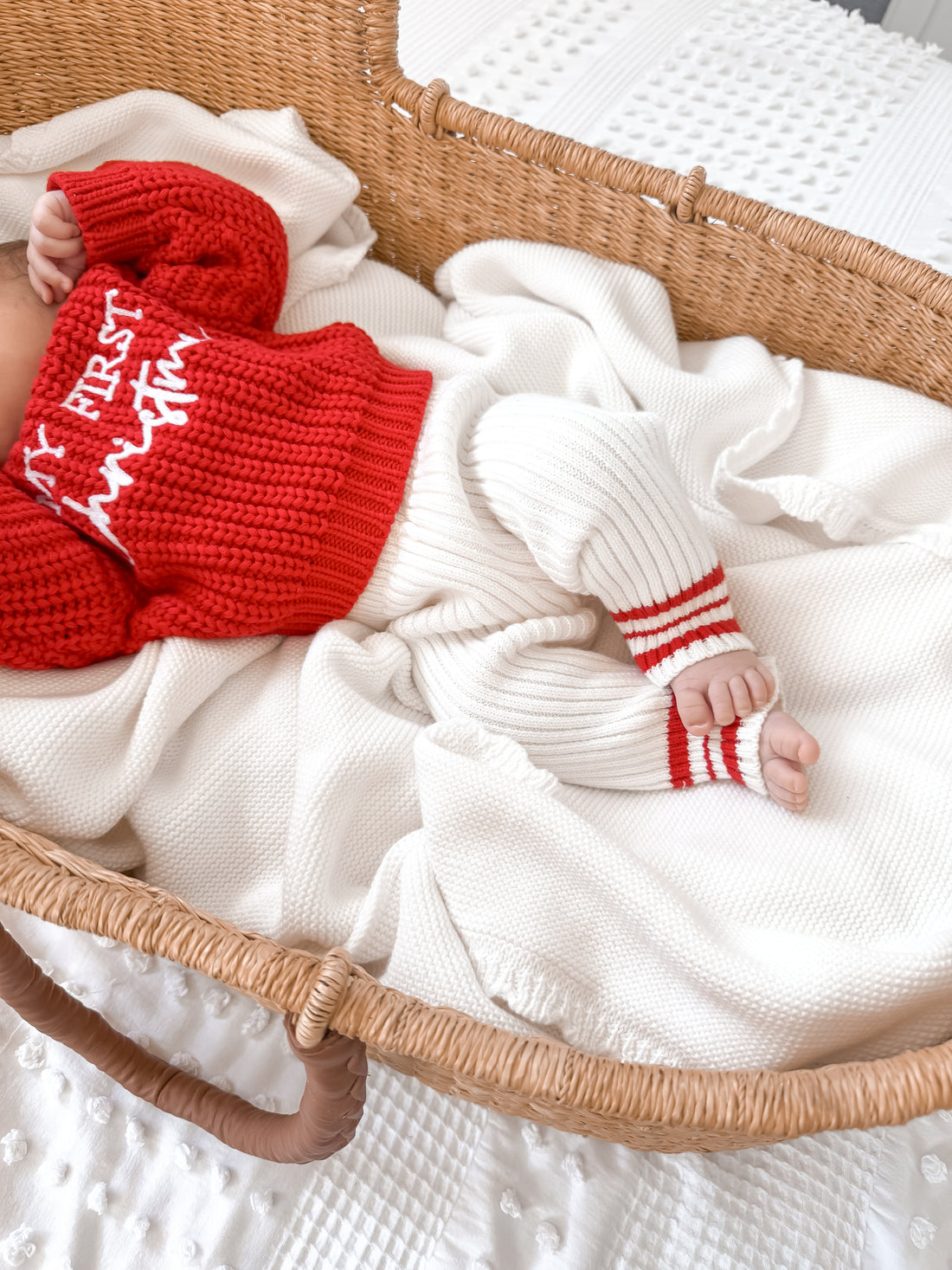 PANTS | RED AND MILK STRIPE