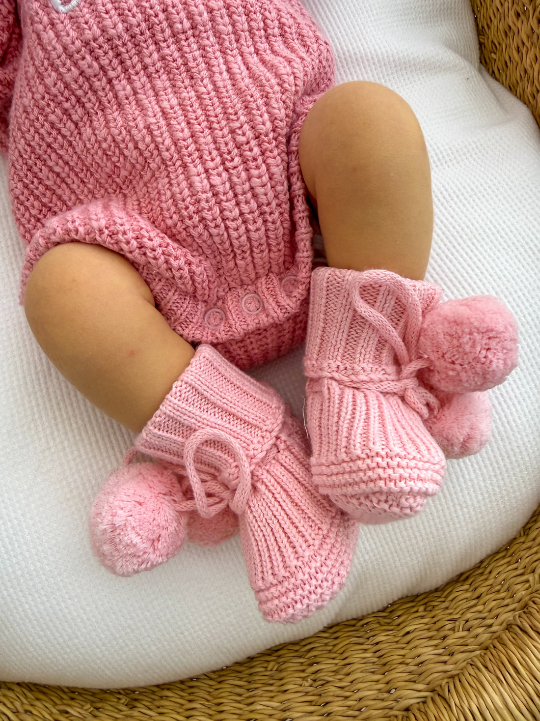 BOOTIES | POMPOM | BUBBLEGUM PINK