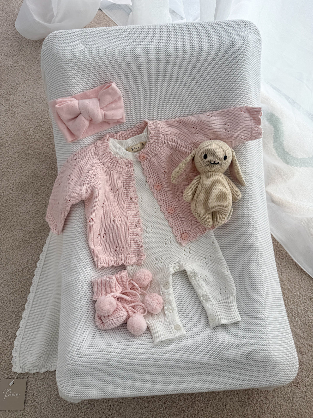 LONG KNIT POINTELLE ROMPER | MILK