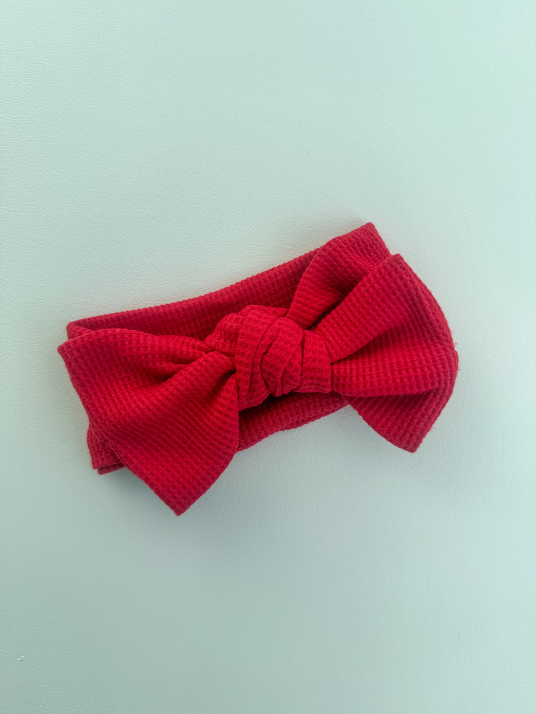 WAFFLE HEADBAND - RED