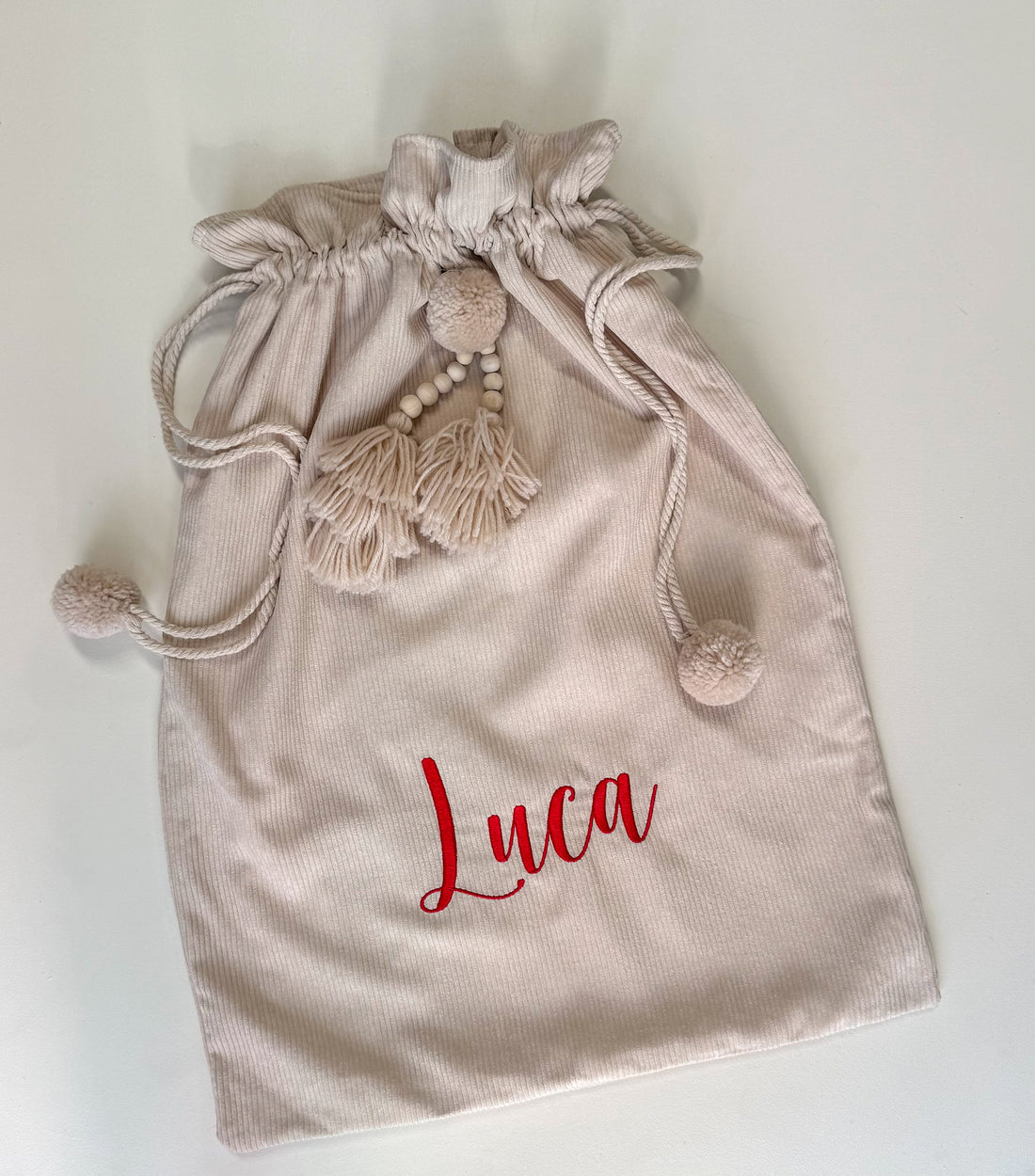 CORDUROY SANTA SACK | GOLDEN