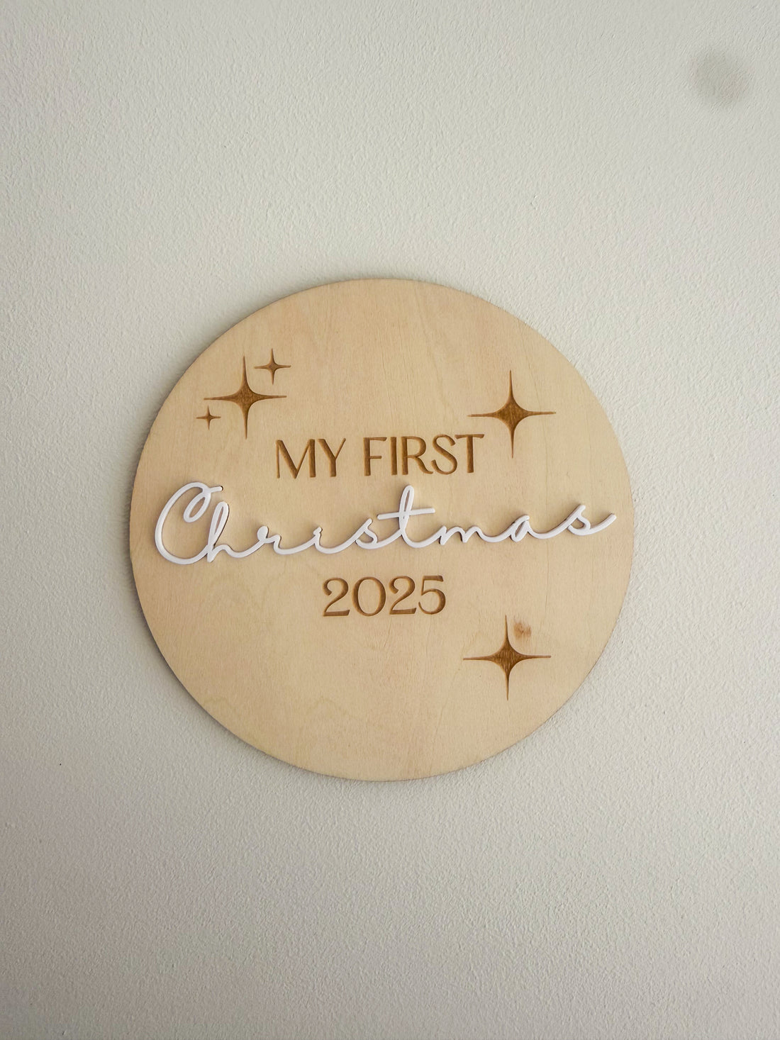 MY FIRST CHRISTMAS PLAQUE - ROUND