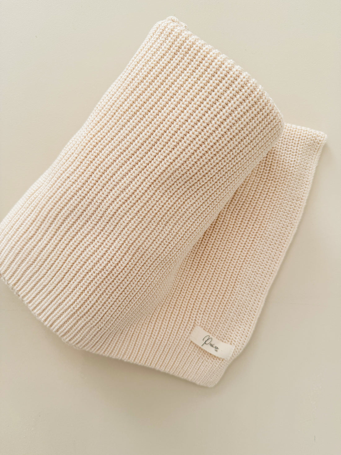 RIBBED BABY BLANKET | OAT