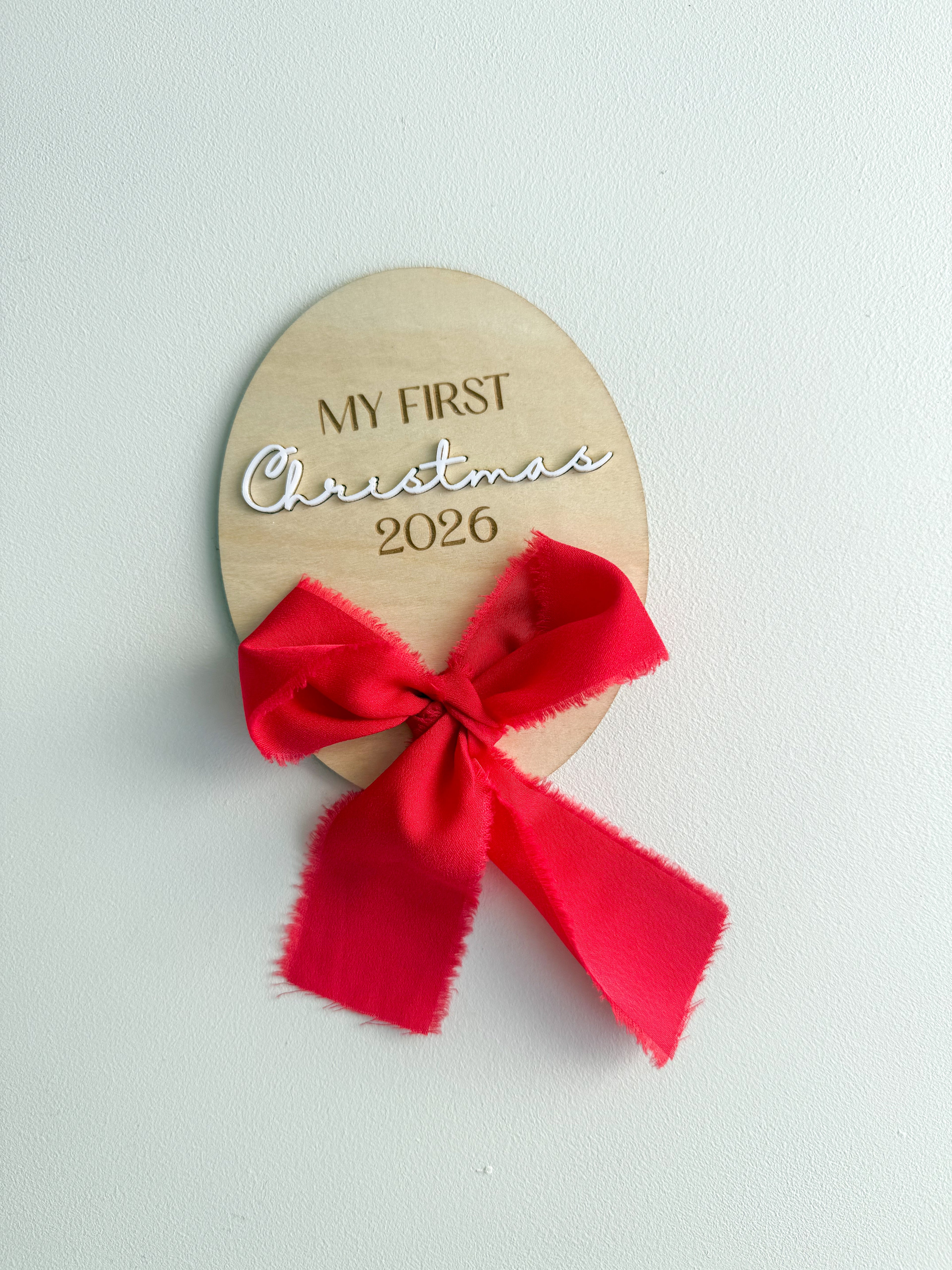 MY FIRST CHRISTMAS PLAQUE - OVAL