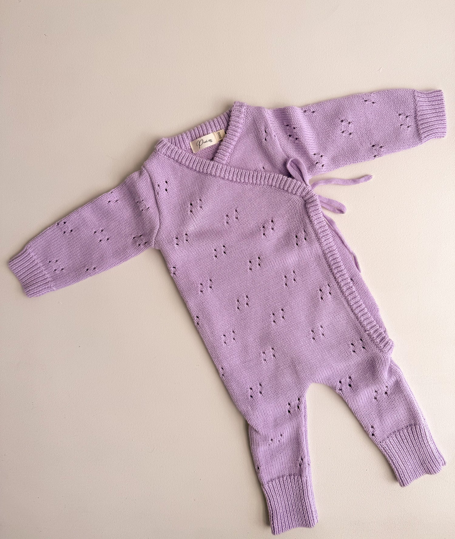 POINTELLE LONG ROMPER | ORCHID