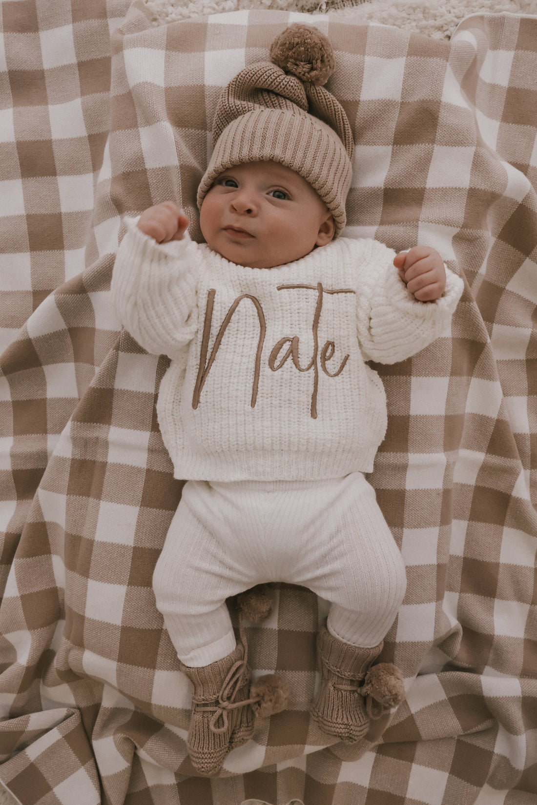 TEXTURED COTTON KNIT JUMPER | SNOW