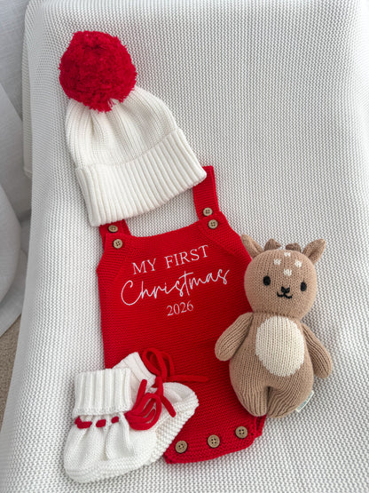 CLASSIC ROMPER | MY FIRST CHRISTMAS 2026 | RED