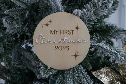 MY FIRST CHRISTMAS PLAQUE - ROUND