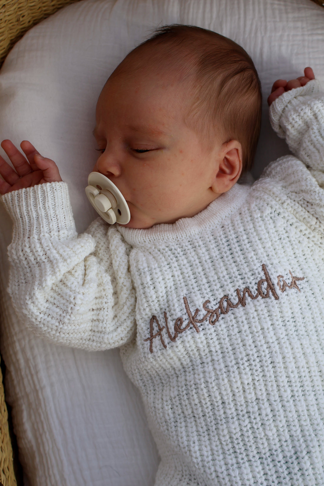 LONG TEXTURED COTTON ROMPER | SNOW