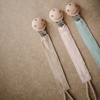 FABRIC PACIFIER CLIP | NATURAL