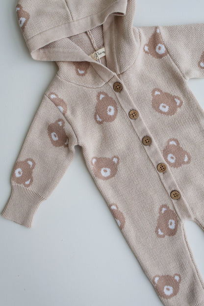 HOODED TEDDY ROMPER