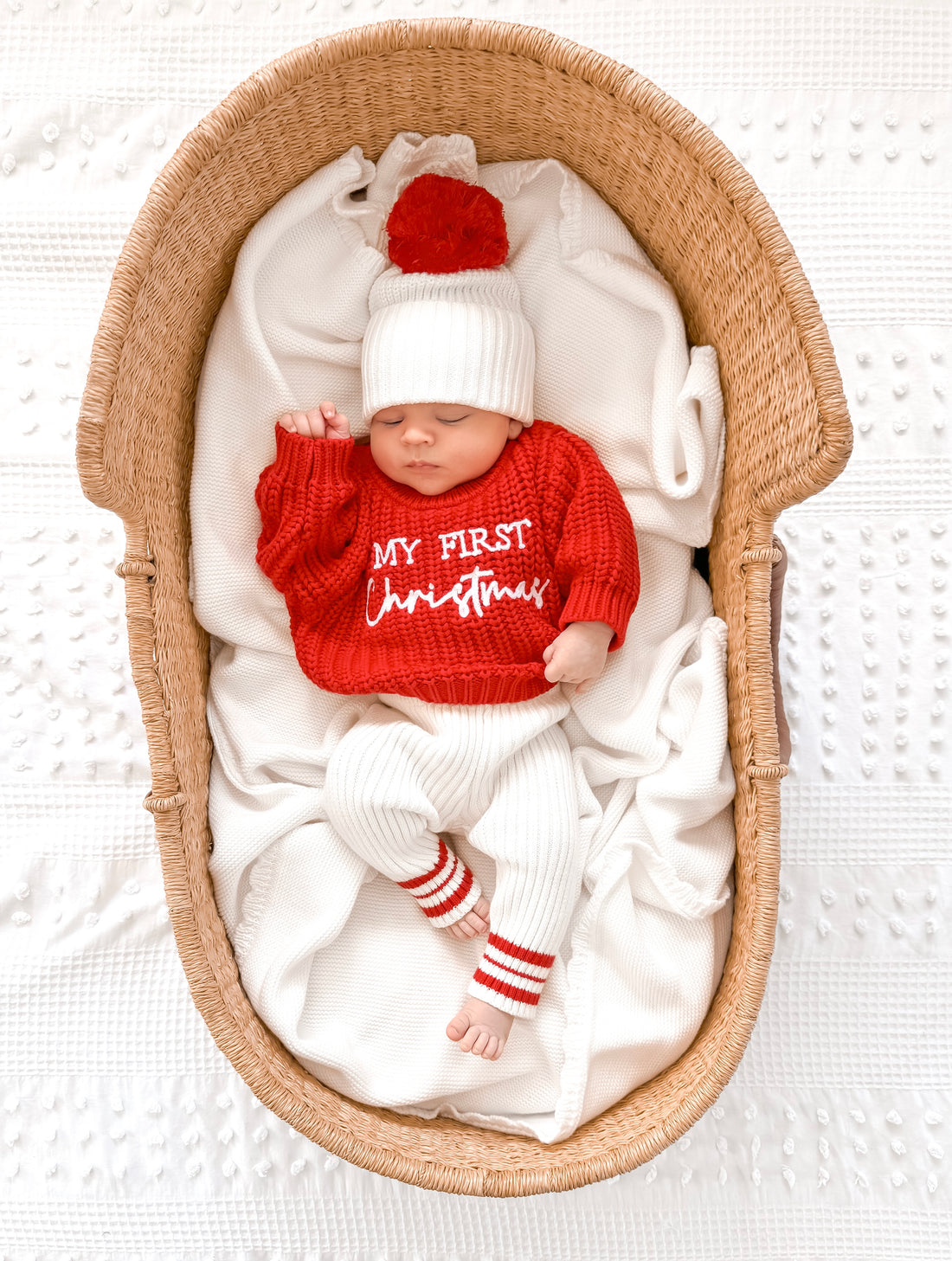 CHUNKY KNIT JUMPER | RED - MY FIRST CHRISTMAS