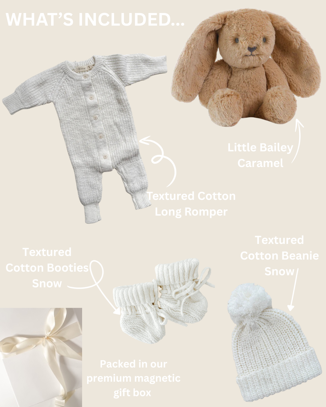 MY FIRST OUTFIT | TEXTURED COTTON SNOW