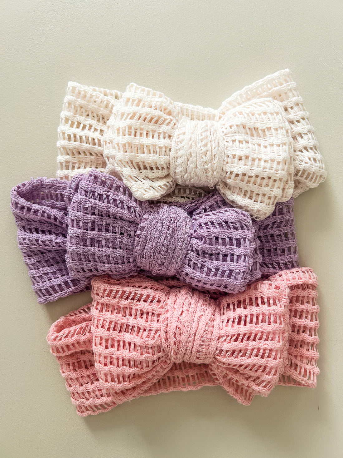 ADELINA KNIT BOW - PURPLE