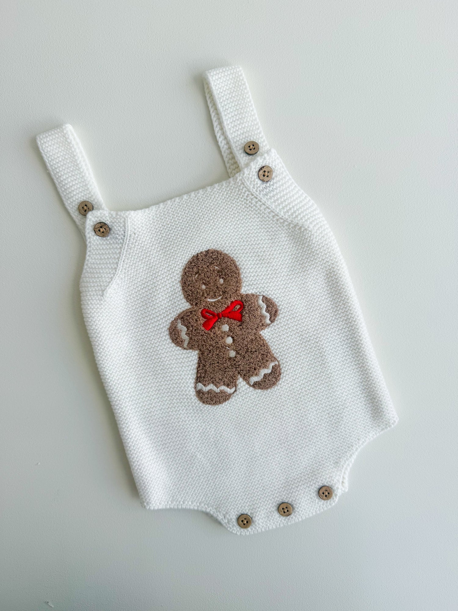 GINGERBREAD SHERPA ROMPER