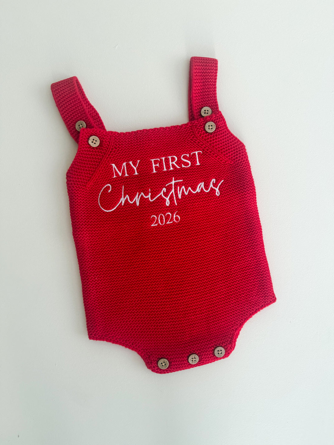 CLASSIC ROMPER | MY FIRST CHRISTMAS 2026 | RED