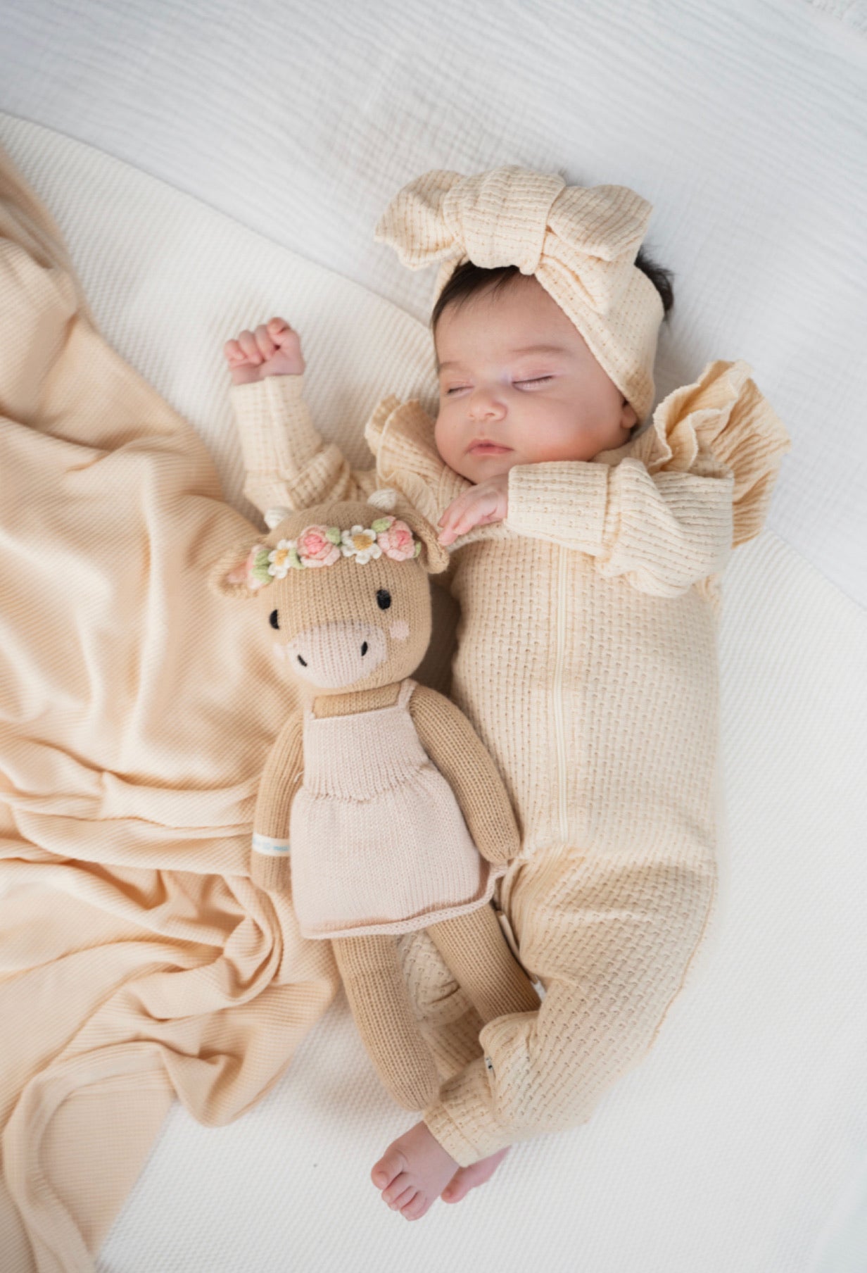 FLUTTER POINTELLE ONESIE | OAT BUTTER