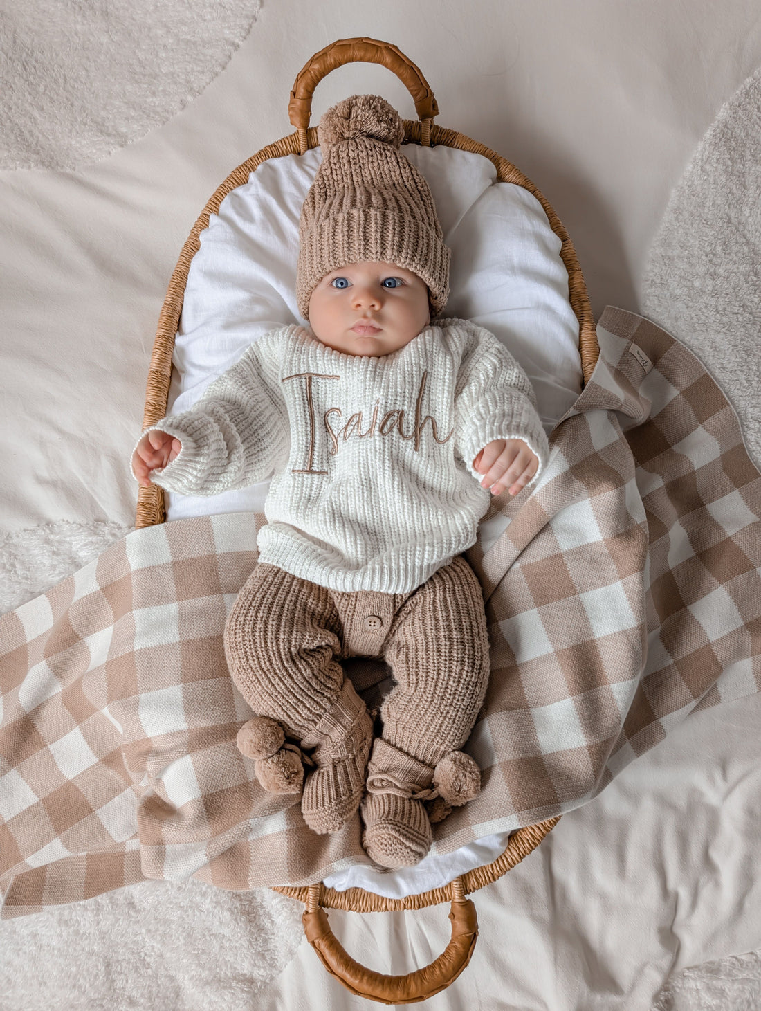 TEXTURED COTTON KNIT JUMPER | SNOW