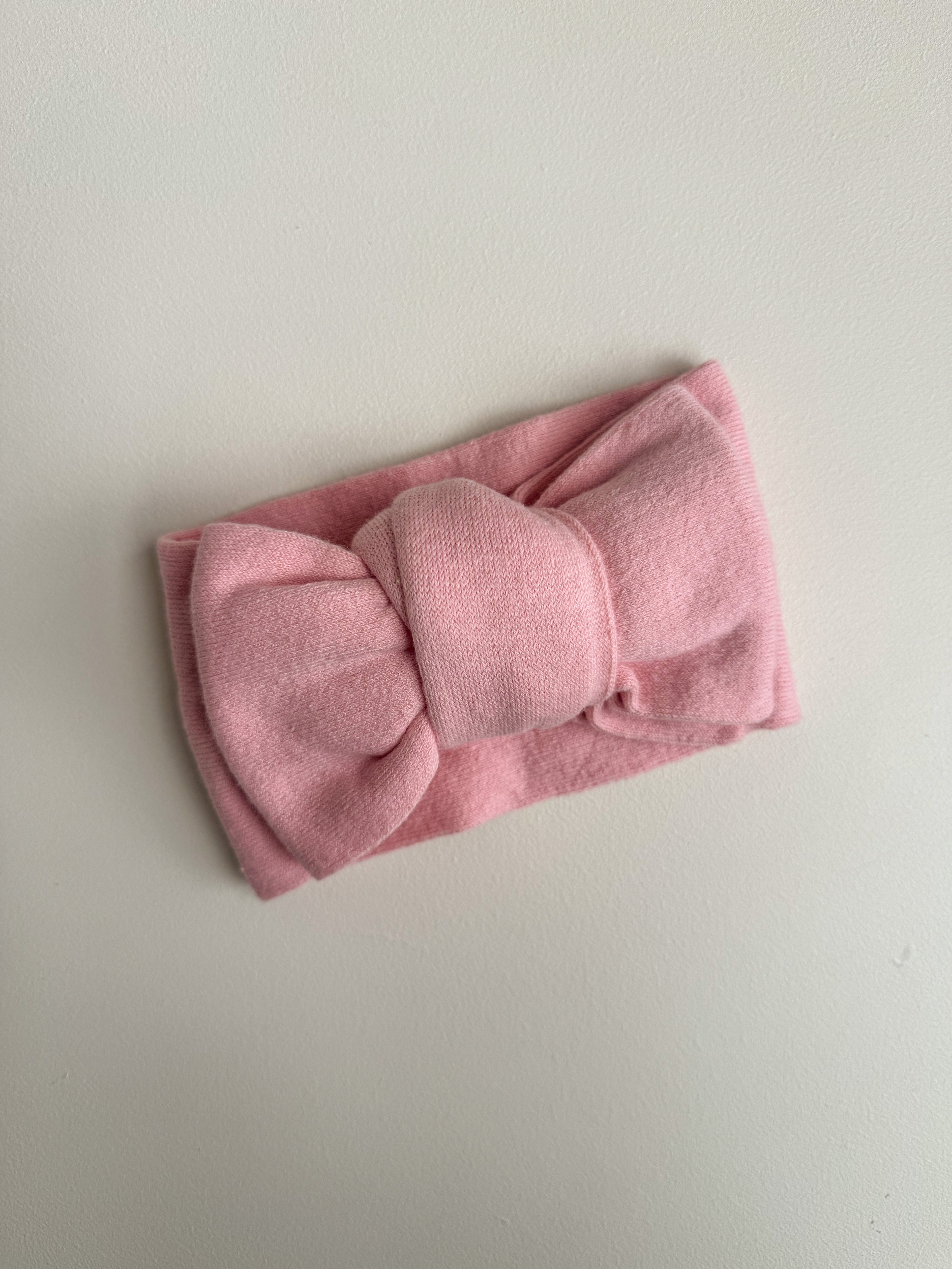FINE KNIT BOW | BUBBLEGUM PINK