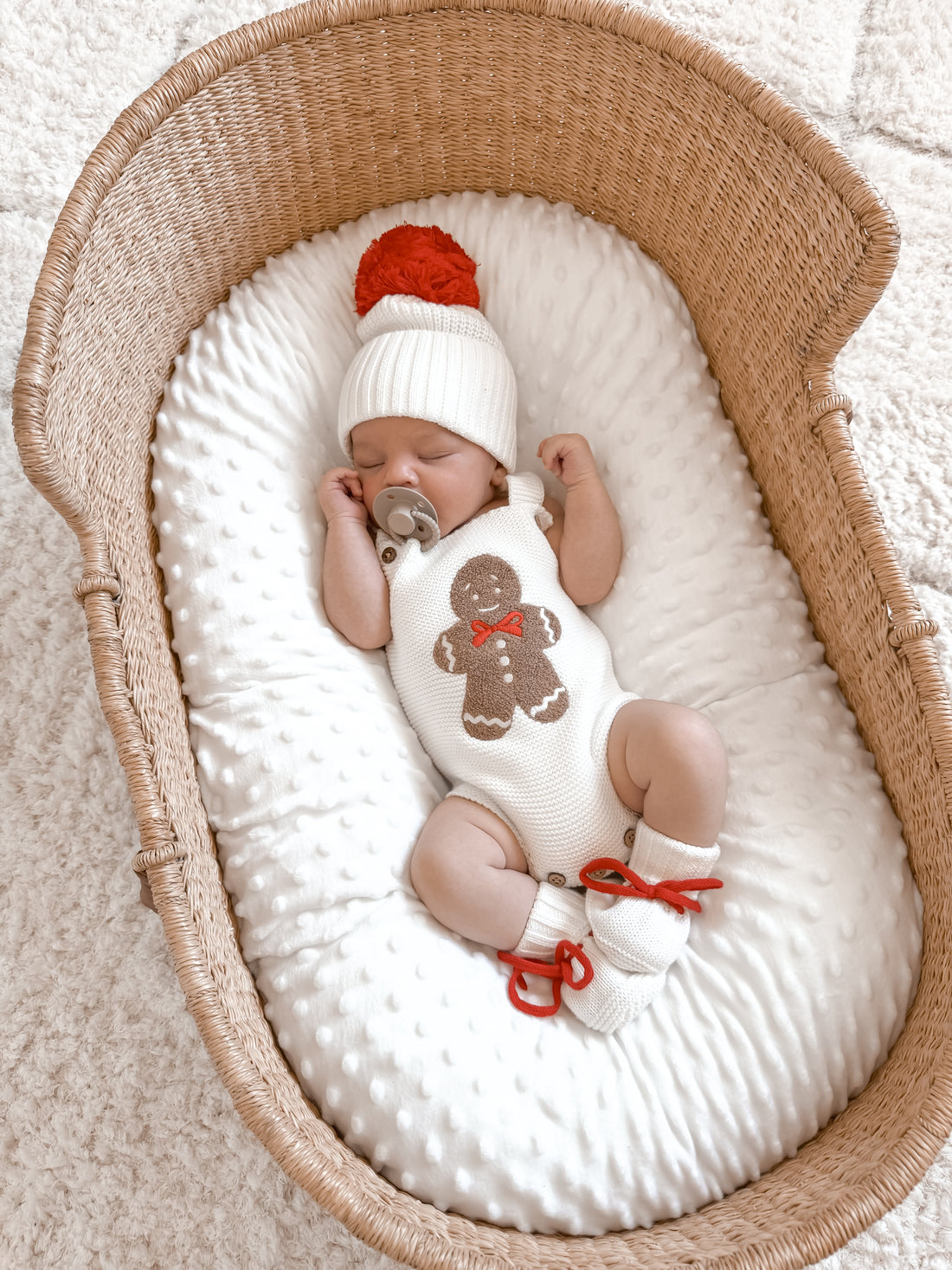GINGERBREAD SHERPA ROMPER
