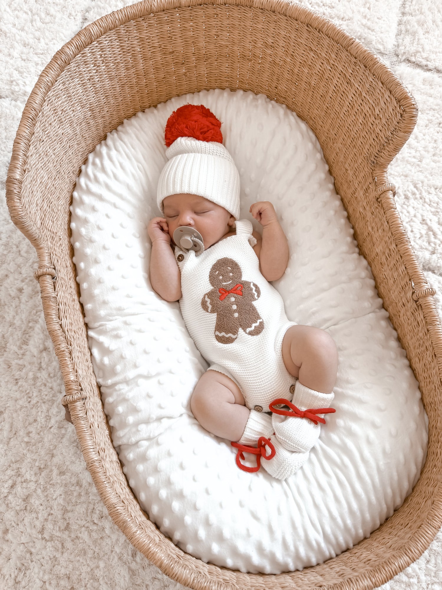GINGERBREAD SHERPA ROMPER