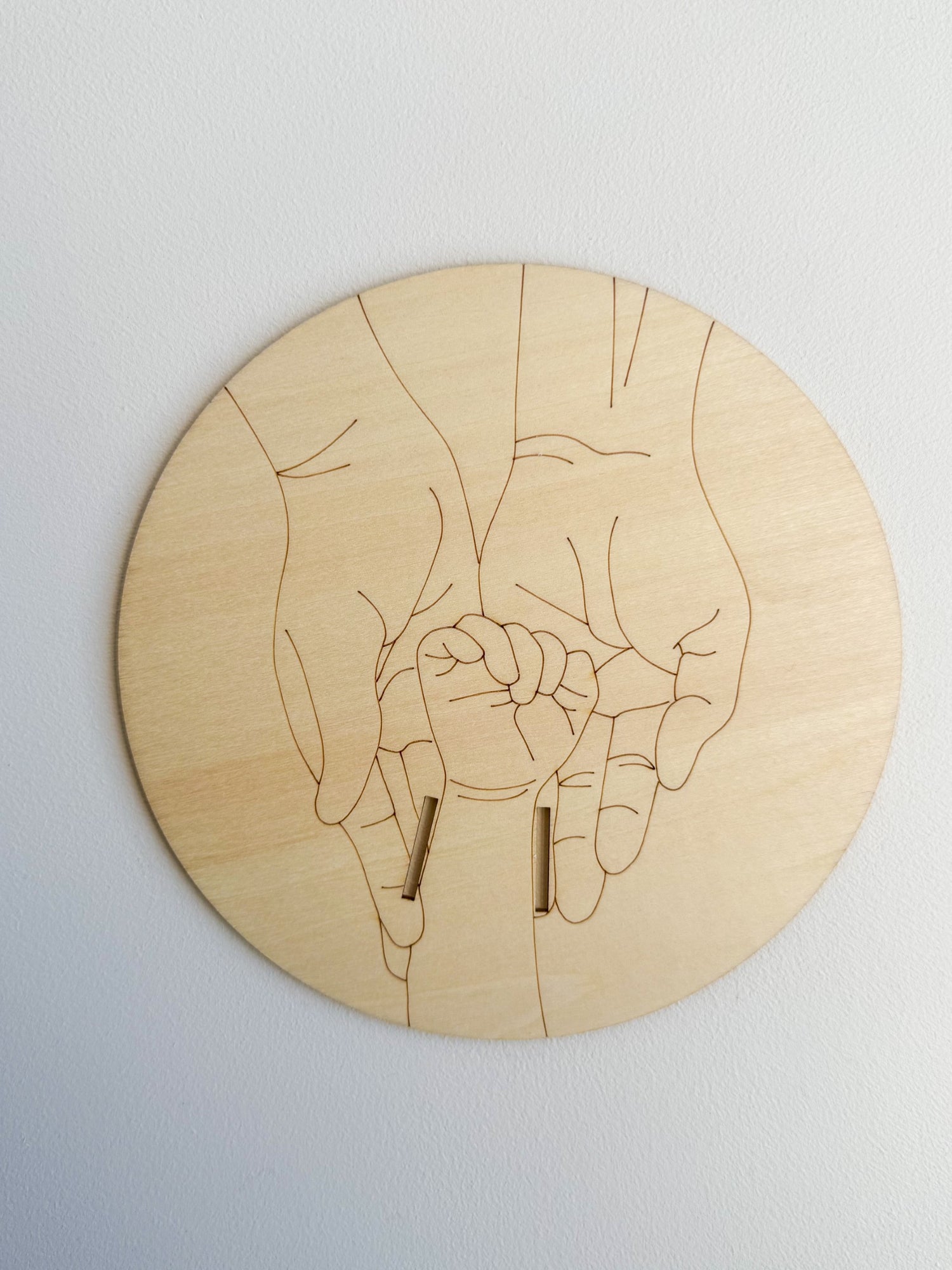 WOODEN BIRTH BAND KEEPSAKE PLAQUE