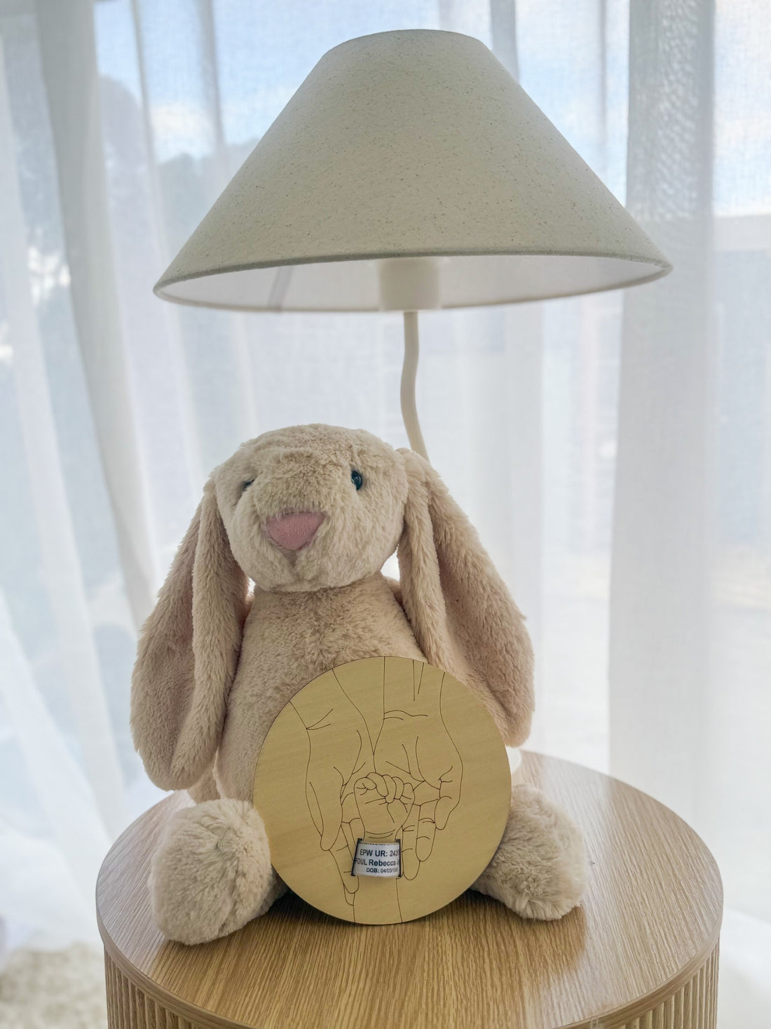 WOODEN BIRTH BAND KEEPSAKE PLAQUE